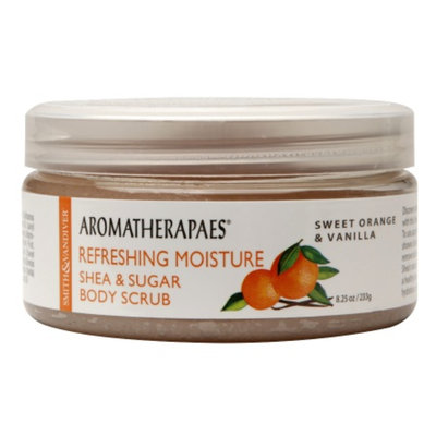 Aromatherapaes Shea & Sugar Scrub, Refreshing Moisture, Sweet Orange & Vanilla, 8.25 oz