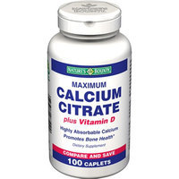 Nature's Bounty Maximum Calcium Citrate Caplets plus Vitamin D
