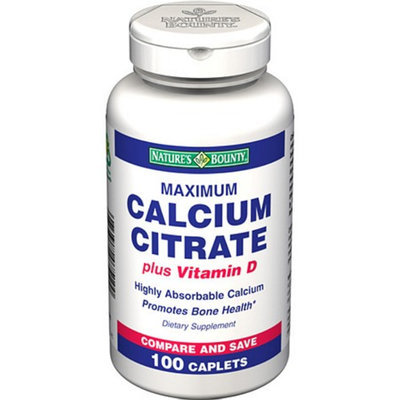 Nature's Bounty Maximum Calcium Citrate Caplets plus Vitamin D