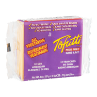 Tofutti Milk Free Soy American Flavored Cheese Slices - 12 CT