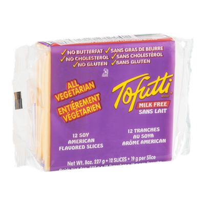 Tofutti Milk Free Soy American Flavored Cheese Slices - 12 CT