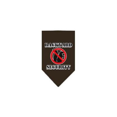 Ahi Backyard Security Screen Print Bandana Cocoa Small