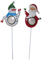 Horseloverz Holiday Thermometer Garden Stakes