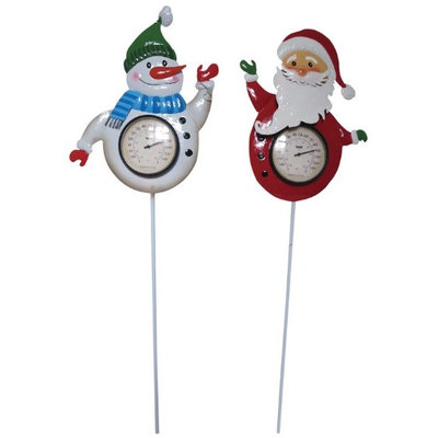 Horseloverz Holiday Thermometer Garden Stakes