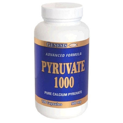 Genesis Nutrition Pyruvate 1000, 120-Count