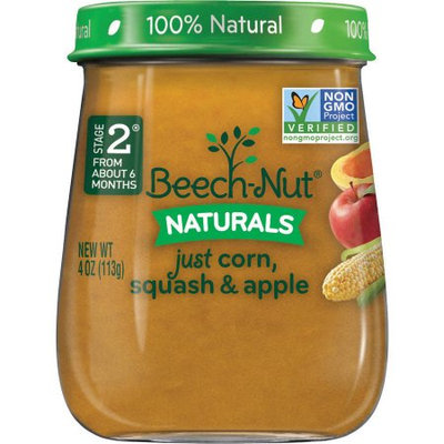 Beech-Nut naturals just corn, squash & apple jar
