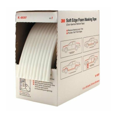 3M 6297 Soft Edge Foam Masking Tape - 1/2-inch x 54.6-Yards