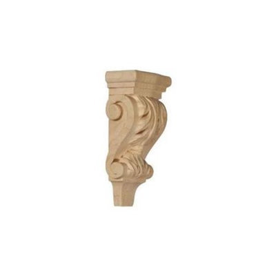 Ekena Millwork 3-in x 6-in Alder Acanthus Wood Corbel