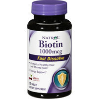 Biotin Natrol Fast Dissolve Cherry Flavored Supplement 1