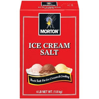 Morton Ice Cream/Rock Salt, 4-Pound (Pack of 8)