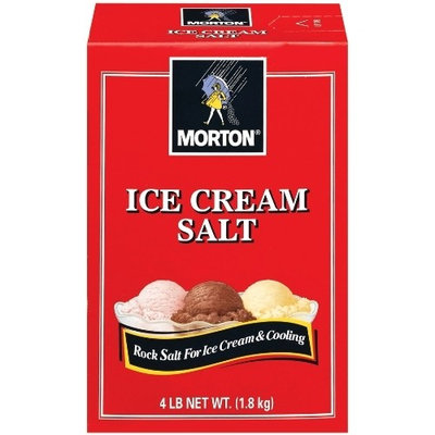 Morton Ice Cream/Rock Salt, 4-Pound (Pack of 8)