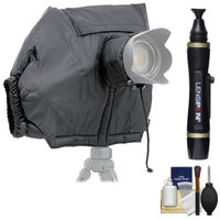Matin All Weather DSLR Camera Protection Cover (Black) with Cleaning Accessory Kit