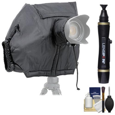Matin All Weather DSLR Camera Protection Cover (Black) with Cleaning Accessory Kit