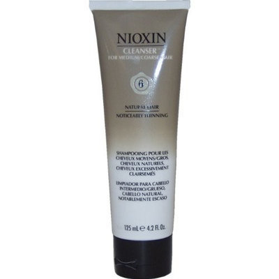 System 6 Cleanser for Medium To Coarse/Untreated/Noticeably Thinning Hair By Nioxin, 4.2 Ounce