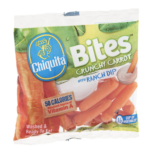 Chiquita Bites Crunchy Carrot with Ranch Dip