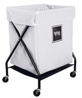ROYAL BASKET TRUCK G06-WWX-XFA-3ONN X-Frame Cart,6 Bu, White Vinyl