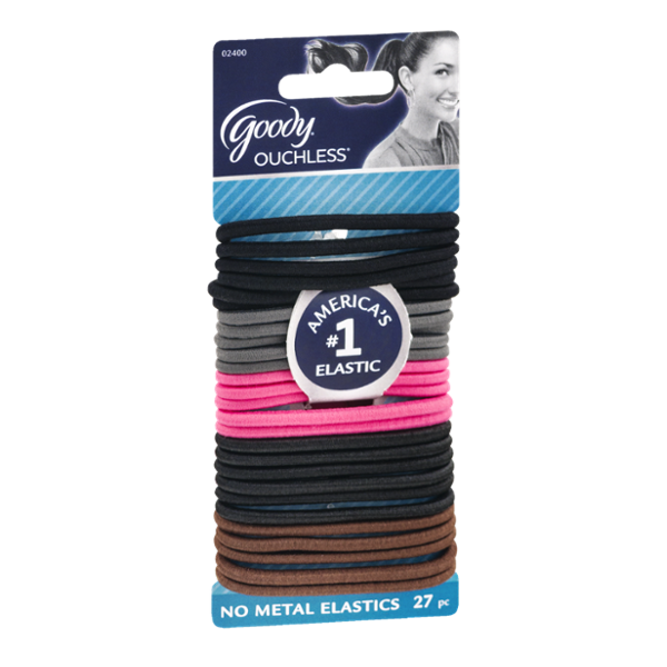 Goody Ouchless No Metal Elastics - 27 CT