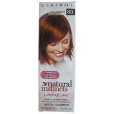 Clairol Natural Instincts Loving Care Hair Color Crème Lotion 80 Auburn One 3 oz. Bottle