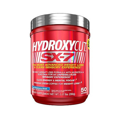 Muscletech Products - Hydroxycut SX-7 Blue Raspberry Blast 50 Servings - 260 Grams