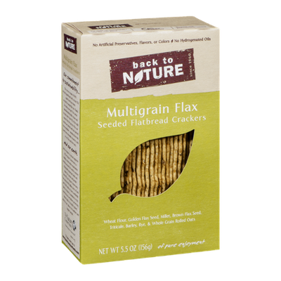 Back To Nature Seeded Flatbread Crackers Multigrain Flax