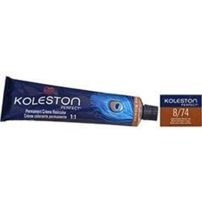 Wella Koleston Perfect Permanent Creme Haircolor 1:1 8/74 Light Blonde/Brown Red