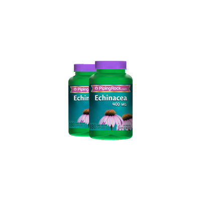 Piping Rock Echinacea 400 mg 2 Bottles x 180 Capsules