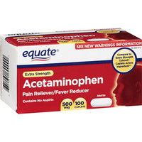 Equate Extra Strength Caplets Pain Reliever/Fever Reducer 100 Ct