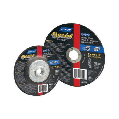 Norton Type 01 Flat Cut-Off Wheels - 5x.045x7/8 gemini rightcut type01 straight wheel (Set of 25)