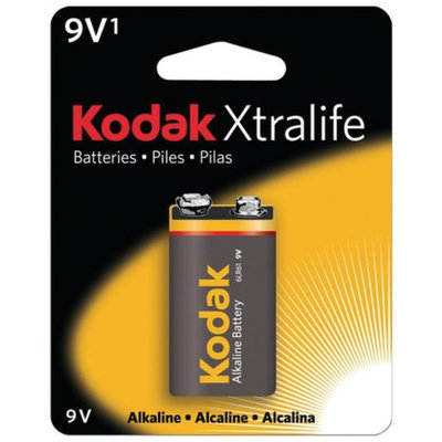 Kodak KODAK K9V-1 891-3089 Xtralife Alkaline Batteries 9V PK 1 Pk