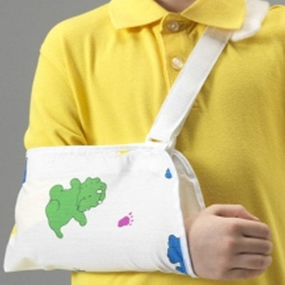 Champion KidsLine Pediatric Cradle Style Sling White w/ Dinosaur Print