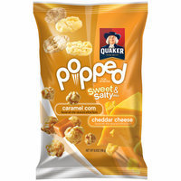 Quaker® Popped Sweet & Salty Caramel Corn & Cheddar Cheese Rice Snacks