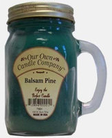 Our Own Candle Balsam Mason Jar 13.5 Ounce, Green