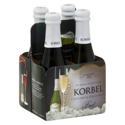Korbel Brut California Champagne 1.87 ml, 4 pk