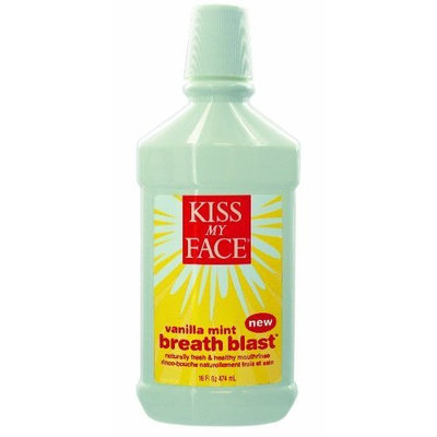 Kiss My Face Breath Blast Mouthrinse, Vanilla Mint, 16 Ounce