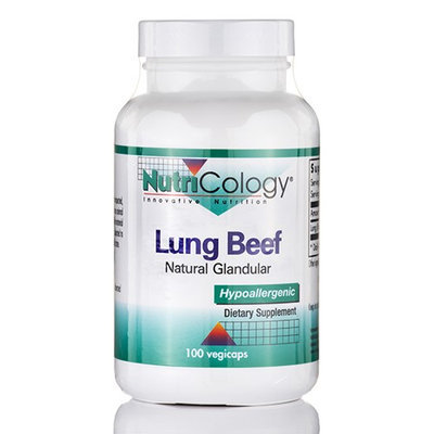 NutriCology Beef Lung Natural Glandular - 100 Vegicaps