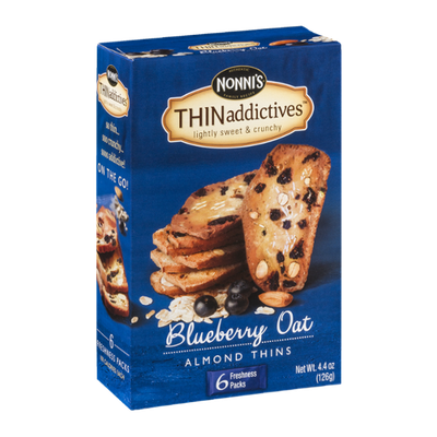 Nonni's THINaddictives Almond Thins Blueberry Oat - 6 PK