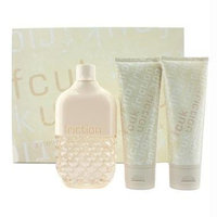 French Connection FCUK Friction Gift Set for Women (Eau De Parfum Spray, Stimulating Body Scrub, Body Lotion)
