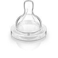 Philips AVENT BPA Free Classic Newborn Flow Nipple, 2-Pack