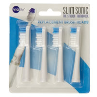 VIOlife Slim Sonic Toothbrush Replacement Heads Deluxe Size