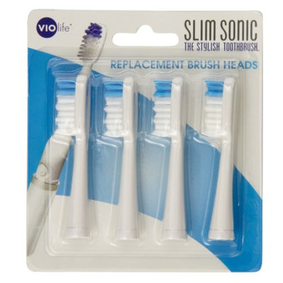 VIOlife Slim Sonic Toothbrush Replacement Heads Deluxe Size