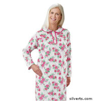Silvert's Silverts 262010201 Hospital & Home Health Care Night Gown for Womens Rose - 2XL