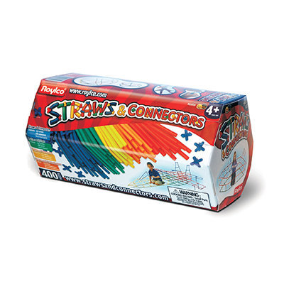 Roylco Inc. R-60880 Straws & Connectors 400 Pieces