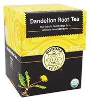 Buddha Teas Dandelion Root 100 Percent Organic Herbal Tea 18 Bags Per Packet