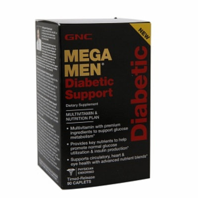 GNC Men's Mega Men Diabetic Support, Capsules, 90 ea