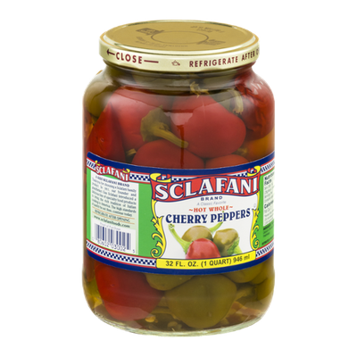 Sclafani Whole Cherry Peppers Hot