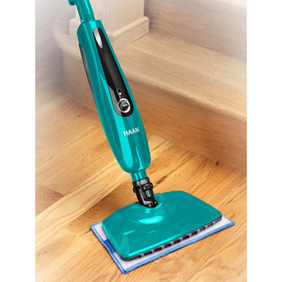 HAAN SI45 SlimPro Steam Mop With Two Pads, Teal, Refurbished