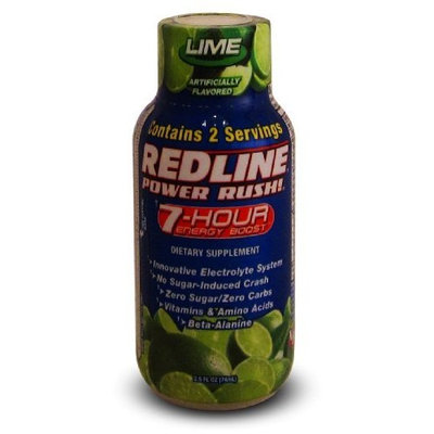 Redline 7 Hour 24 Pack - Redline Power Rush! 7-Hour Energy Boost - Lime - 2.5oz.