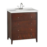 American Standard Cascada 30 in. Three Drawers Vanity Top in White