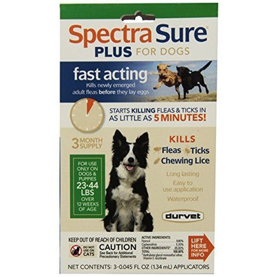 Durvet Spectra Sure PLUS Flea Treatment for 23 to 44-Pound Dogs