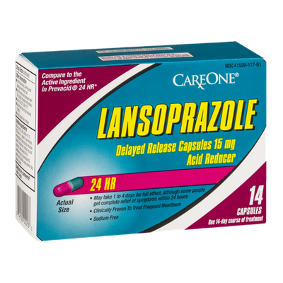 CareOne Lansoprazole Acid Reducer 24 HR Capsules - 14 CT